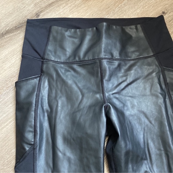 Athleta 870859 Gleam Chaturanga To Town Tight Faux Leather Pant - Picture 5 of 10